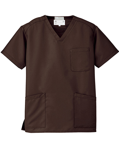 [ルミエール] Lumiere 【格安スクラブ／医療白衣】男女兼用 スクラブ 861405 （ダークブラウン）