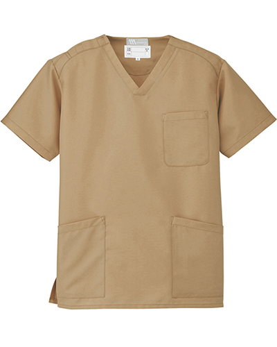 [ルミエール] Lumiere 【格安スクラブ／医療白衣】男女兼用 スクラブ 861405 （モカ）