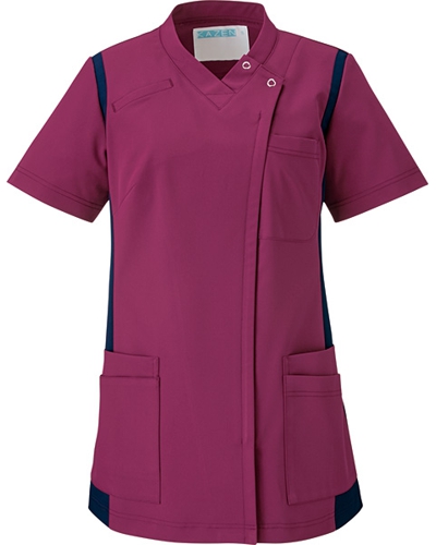 カゼン] KAZEN 【軽くしなやかな素材で携帯・PHSポケット付のスクラブ