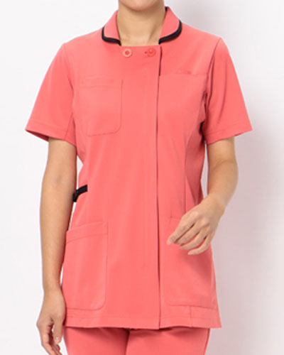 [カゼン] KAZEN 【かつてない動きやすさのニットジャケット】  レディース　ジャケット 980-44 （オレンジ×ネイビー）