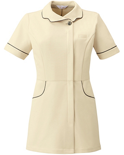 [キャララ] Calala 【パイピングがアクセントのニット素材のチュニック】 レディース チュニック CL-0242 （ベージュ）