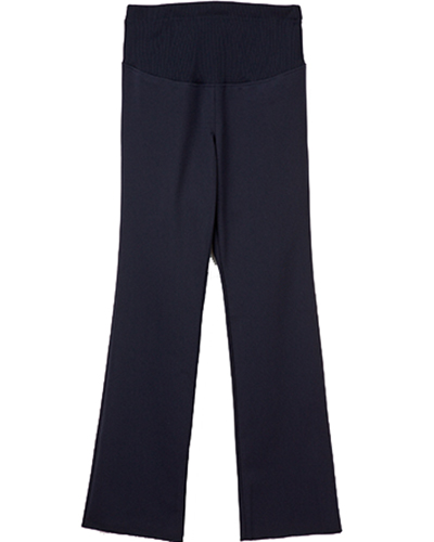 [ナガイレーベン] NAGAILEBEN 【サイズ調整できるウエストゴム仕様のマタニティパンツ】 マタニティパンツ HCS-2488（ネイビー）