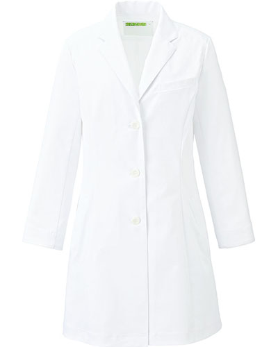 [カゼン] KAZEN 【こだわりのシルエットとさらりとした着心地の診察衣】 レディース 診察衣 KZN127-40 （ホワイト）