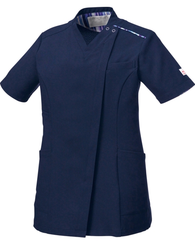 ミッシェルクラン] MICHEL KLEIN 【ストライプ柄のパイピングが