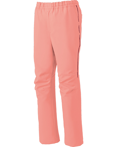 [ミズノ] MIZUNO 【アクセントのパイピングがお洒落なスクラブパンツ】 男女兼用 スクラブパンツ MZ-0093 （コーラルピンク）