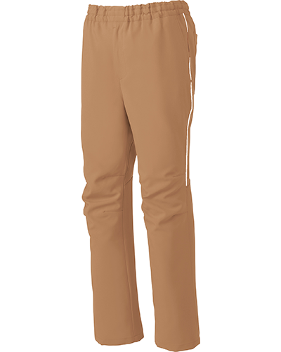 [ミズノ] MIZUNO 【アクセントのパイピングがお洒落なスクラブパンツ】 男女兼用 スクラブパンツ MZ-0093 （キャメル）