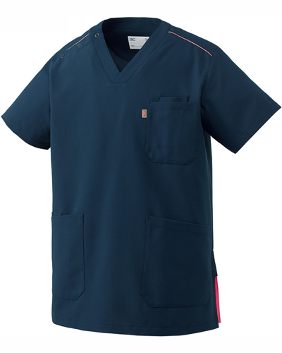 ミズノ] MIZUNO 【肩の蛍光色パイピングがポイント／制菌／工業洗濯