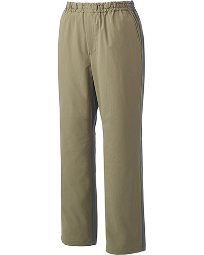 [ミズノ] MIZUNO 【落ち着いたカラーリングのバイカラースクラブパンツ】 男女兼用 スクラブパンツ MZ-0303 （カーキ×グレー）