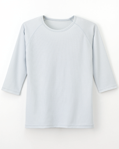 [ナガイレーベン] NAGAILEBEN 【吸湿発熱機能を付きのスクラブインナー】 男女兼用スクラブインナーTシャツ SI-5077（シルバー）