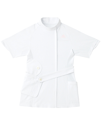 [アディダス] adidas 【ファッション性、動きやすさ、実用性を融合したメディカルウェア】 レディース ジャケット SMS007-10 （ホワイト）＜廃番色＞