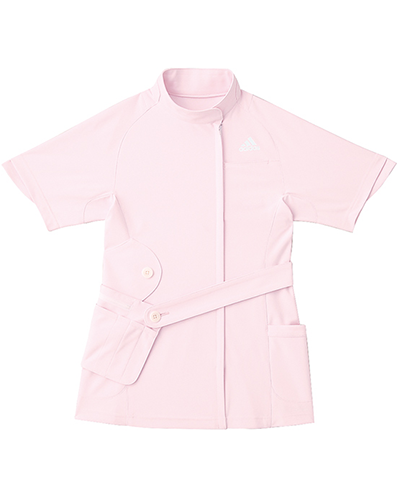 [アディダス] adidas 【ファッション性、動きやすさ、実用性を融合したメディカルウェア】 レディース ジャケット SMS007-13 （ピンク）＜廃番色＞