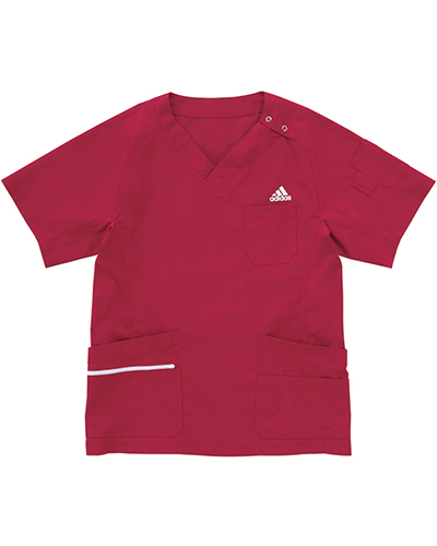 [アディダス] adidas 【ハードな動きにも柔軟に対応するスタイリッシュなスクラブ】 メンズ スクラブ SMS118-15 （ボルドー）