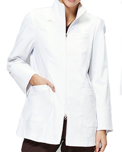 [アディダス] adidas 【驚きの軽さと動きやすさを備えたスタンドカラードクターコート】 レディース ドクターハーフコート SMS203-10 （ホワイト）