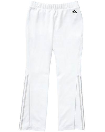 [アディダス] adidas 【女性らしいシルエットを奏でるスタイリッシュな医療パンツ】 レディース パンツ SMS401-17 （ホワイト×グレー）