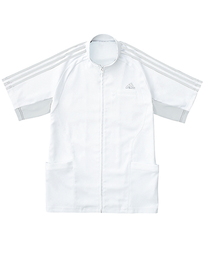 [アディダス] adidas 【汗を即座に乾かし、快適な着心地を長時間キープするジャケット】 メンズ ジャケット SMS603-17 （ホワイト×グレー）＜廃番商品＞