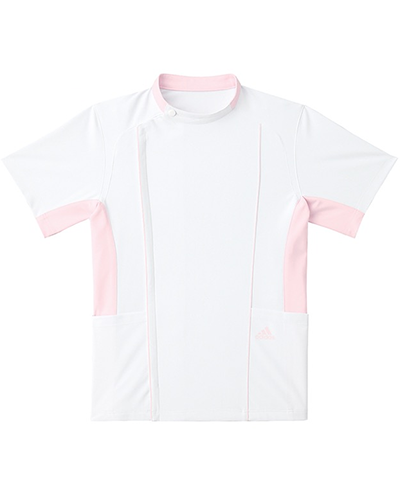 [アディダス] adidas 【快適をテーマに作られた全く新しいケーシージャケット】 男女兼用 ジャケット SMS620-13 （ホワイト×ピンク）＜廃番商品＞