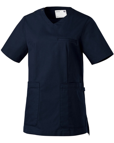 [ユナイト] UNITE 【丈夫さを備えた光沢感のある上品なスクラブ】 女性用 スクラブ UN-0070 （ダークネイビー）