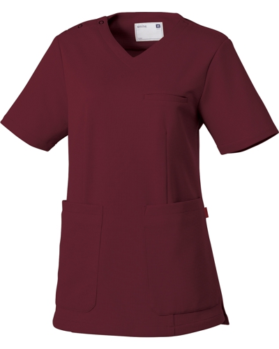 [ユナイト] UNITE 【現場の声から生まれた疲れにくいストレッチ性能のニット素材】 女性用 スクラブ UN-0074 （ワイン）