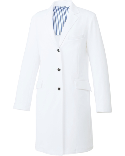 [ユナイト] UNITE 【耐久性に優れた動きやすいニット素材】 レディース ドクターコート UN-0084 （ホワイト）