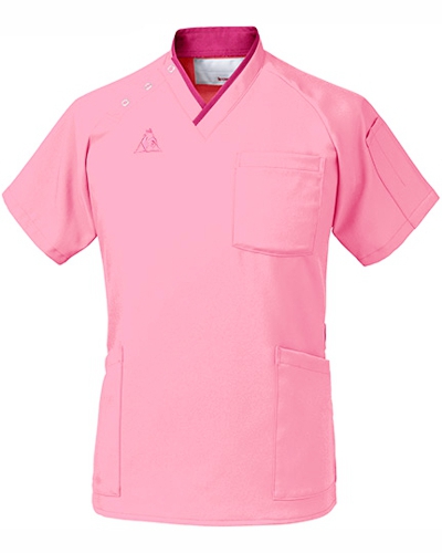 [ルコックスポルティフ] le coq sportif 【WEB限定商品】 男女兼用 スクラブ UQM1531（マカロンピンク）