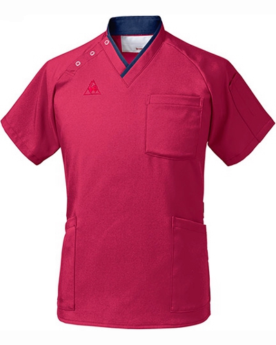 [ルコックスポルティフ] le coq sportif 【WEB限定商品】 男女兼用 スクラブ UQM1531（ローズ）