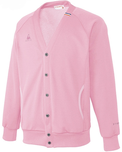 [ルコックスポルティフ] le coq sportif 【軽量でふんわりソフトな肌触りのカーディガン】 男女兼用 裏パイル カーディガン UZL6021 （ピンク）