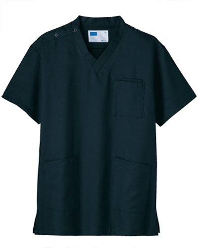 [ホワイセル] WHISeL 【格安でも充実の機能とカラーラインナップが嬉しいスクラブ】 男女兼用 スクラブ WH11485 （ダークネービー）