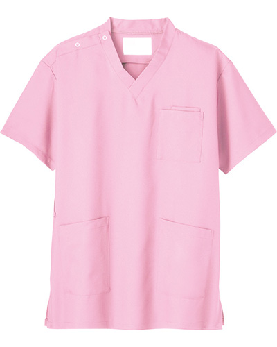 [ホワイセル] WHISeL 【格安でも充実の機能とカラーラインナップが嬉しいスクラブ】 男女兼用 スクラブ WH11485 （ピンク）