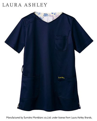 新品　ローラアシュレイ　スクラブレディス　LL LAURA ASHLEY ローラ アシュレイ スクラブ 白衣 レディース 医療