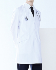 ミズノ] MIZUNO 【パイピングラインがお洒落なドクターコート