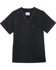 ミズノ] MIZUNO 【アクセントのパイピングがお洒落なスクラブ白衣