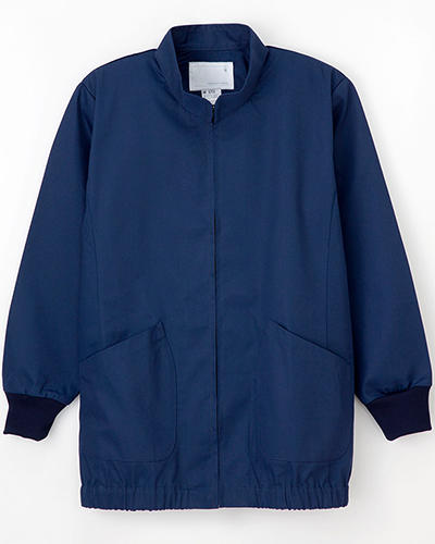 新品未使用☆定価¥48,400 レキップ イナバヨシエ ノーカラージャケット 麻 ナガイレーベン] NAGAILEBEN 【軽く羽織れる防寒ジャケット】 男女兼用