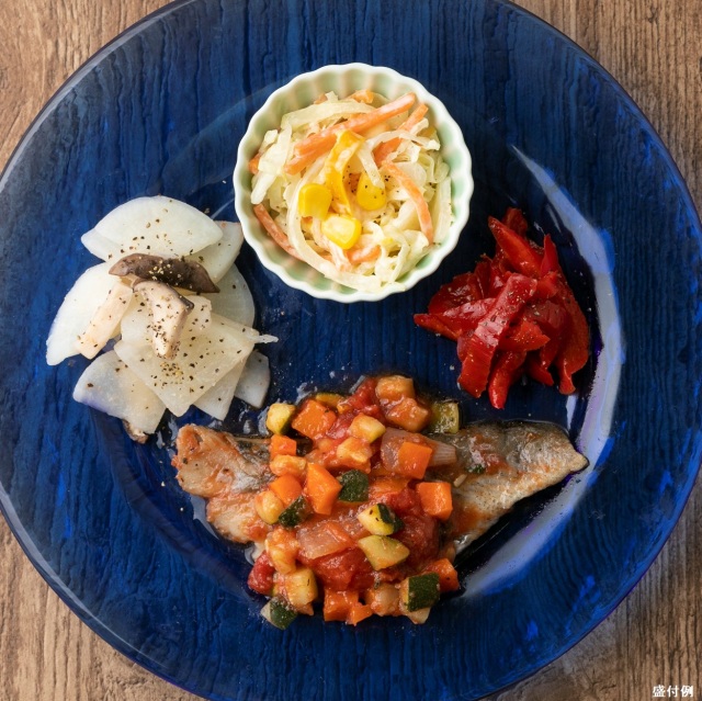 バランス健康食：白身魚のラタトゥイユソースB