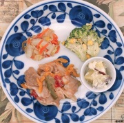 カロリー制限食：豚肉と黒酢炒めセットI