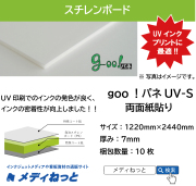 goo！パネ UV-S（両面紙貼り）厚み：7mm/サイズ：1220mm×2440mm【10枚入り】