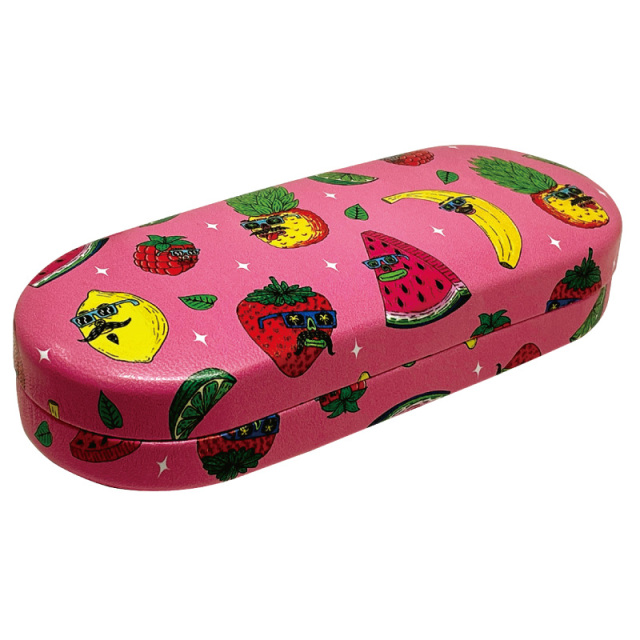 外側と内側に同じプリントを施したメガネケース（眼鏡ケース）「A-141転写ケースMULGA」