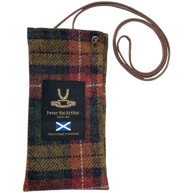 伝統的なタータンチェック柄の眼鏡ケース（メガネケース）「A-164 ピーターマッカーサーケ ース＆ポーチ」