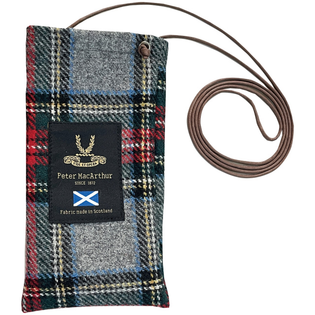 伝統的なタータンチェック柄の眼鏡ケース（メガネケース）「A-164 ピーターマッカーサーケ ース＆ポーチ」