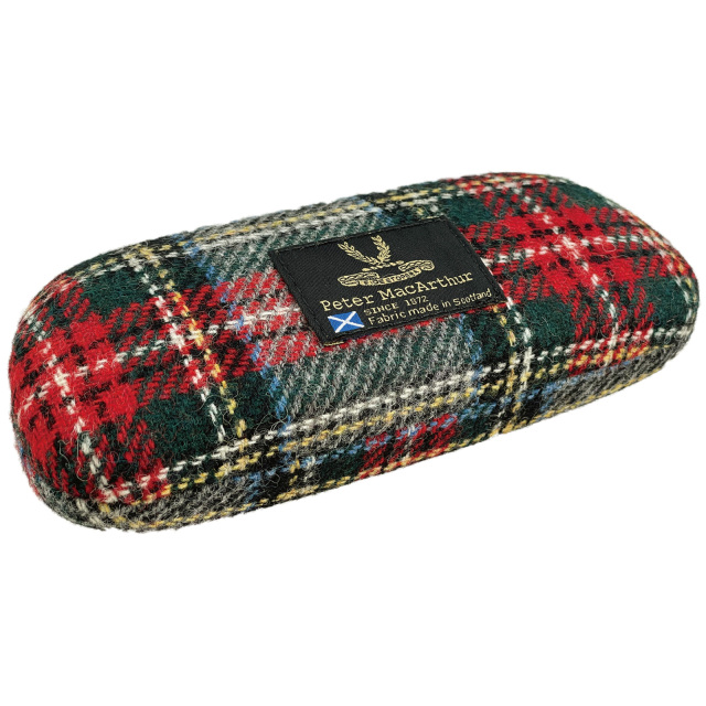 伝統的なタータンチェック柄の眼鏡ケース（メガネケース）「A-165 ピーターマッカーサーケ ース＆ポーチ」