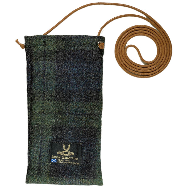 伝統的なタータンチェック柄の眼鏡ケース（メガネケース）「A-165 ピーターマッカーサーケ ース＆ポーチ」