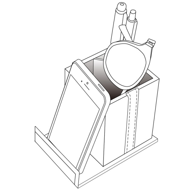 スマホもペンもおける便利なメガネスタンド「B-65 M&Gスタンド」