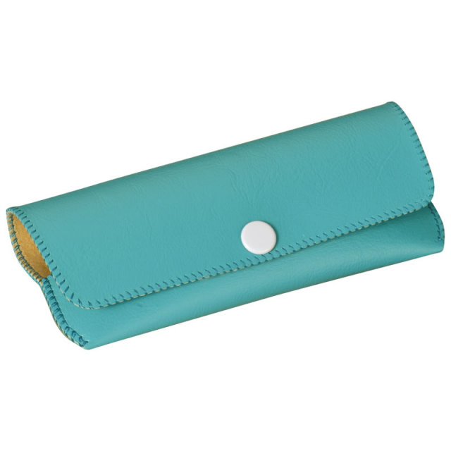 ポップな感じがかわいいソフトメガネケース（眼鏡ケース） C-32「ブルーベルポップ」