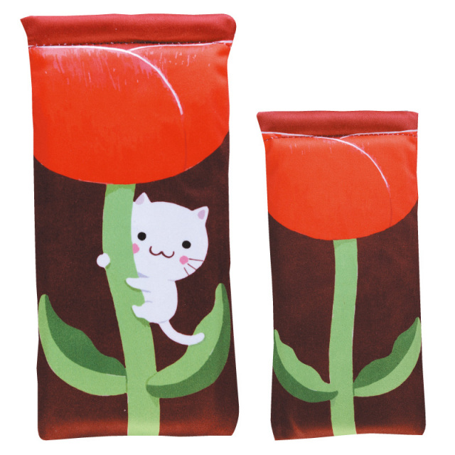 マイクロファイバー素材でメガネピカピカ！アニマルデザインのメガネケースC-501 pakapaka animal