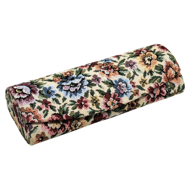 ゴブラン生地を使用した高級感のあるメガネケース（眼鏡ケース）「D-6バロック」