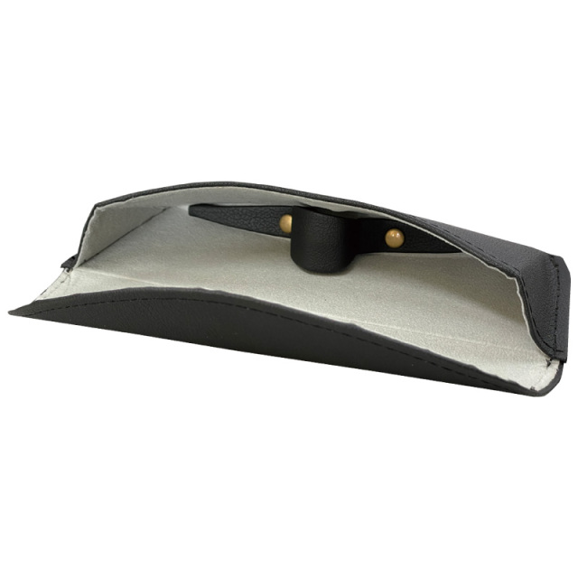 クラッシックな合皮レザーを使用したメガネケース（眼鏡ケース