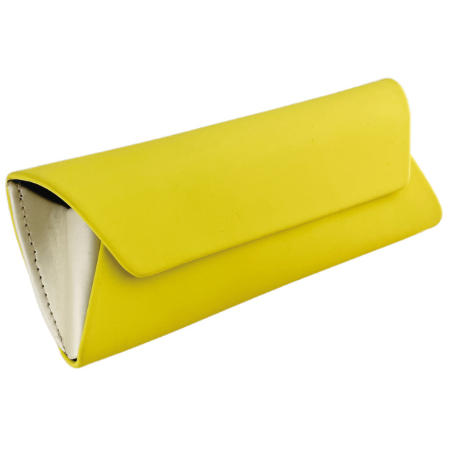 表面レザーを2色使用したツートンのメガネケース（眼鏡ケース）D-19