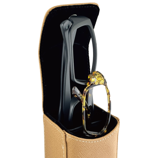 メガネが2本収納できるメガネケース（眼鏡ケース）　D-67「にこちゃん」