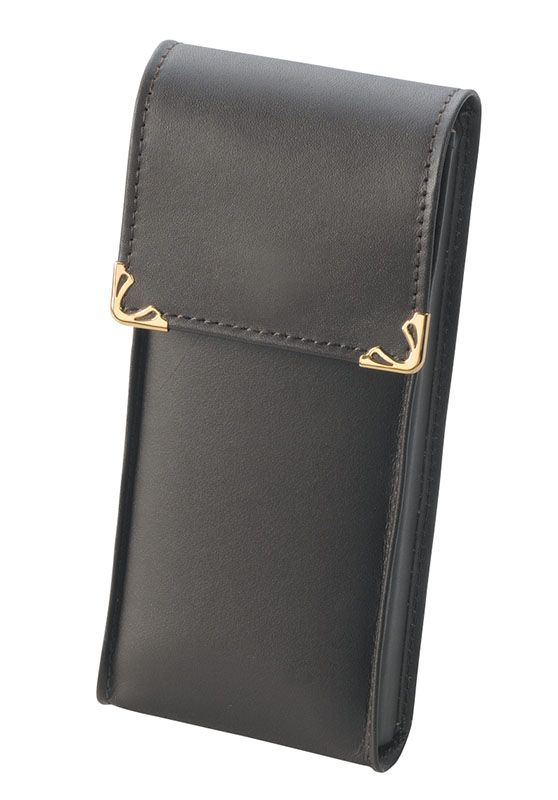 送料無料】縦型で使いやすくシンプルな本革製のメガネケース（眼鏡