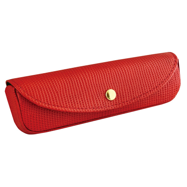 送料無料】発色がよくきれいなカラーでスリムな本革のメガネケース