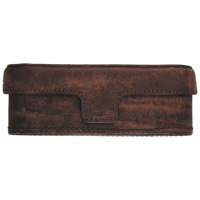 【高級】使い込むと光沢と艶が出るプエブロ革のメガネケース（眼鏡ケース）　F-501「ガット」